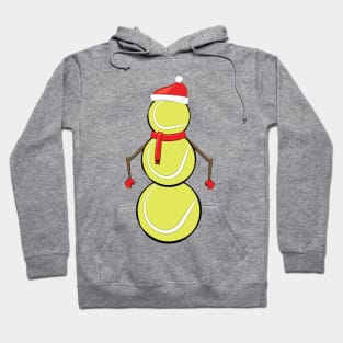 Funny Christmas Tennis Snowman Hoodie